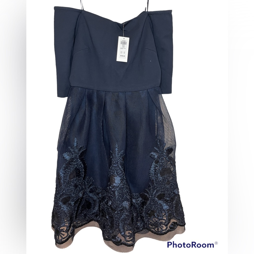 Chelsea. Womens dress. Size small. NWT. Beautiful navy blue.